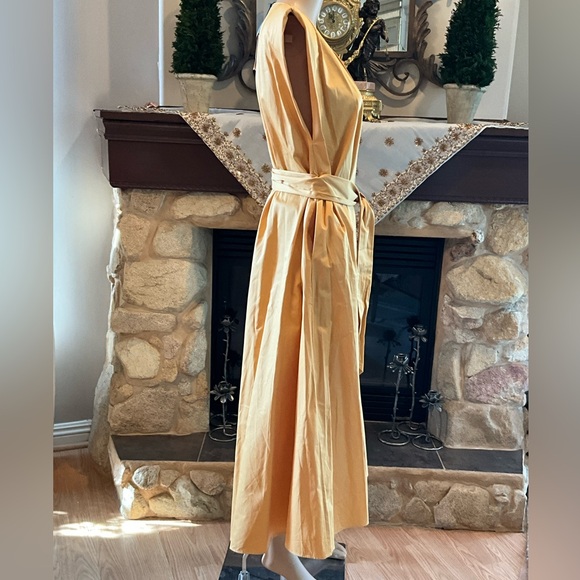 ZARA Elegant V-Neck midi Sleeveless Dress M - Picture 7 of 11